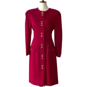 Vintage Dress 14 Petite Secretary 14P 80s does 40s Union Career USA 90s Office